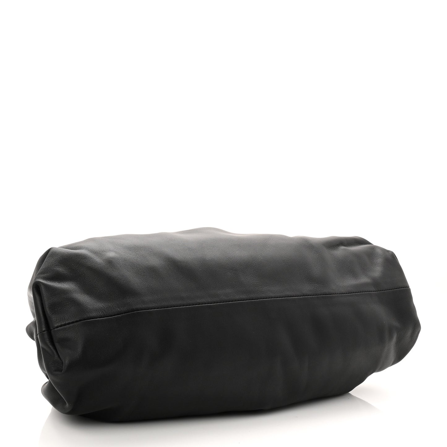 Smooth Butter Calf The Pouch Oversized Clutch Black
