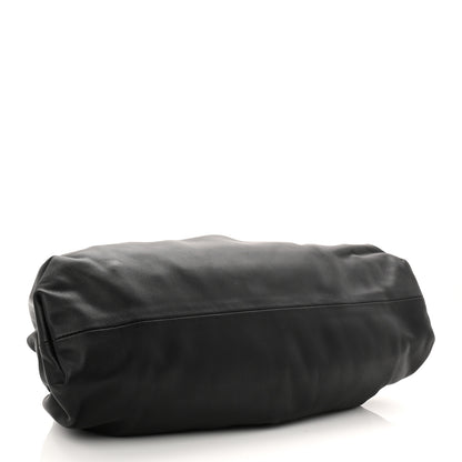Bottega Veneta Smooth Butter Calf The Pouch Oversized Clutch Black 4 of 10