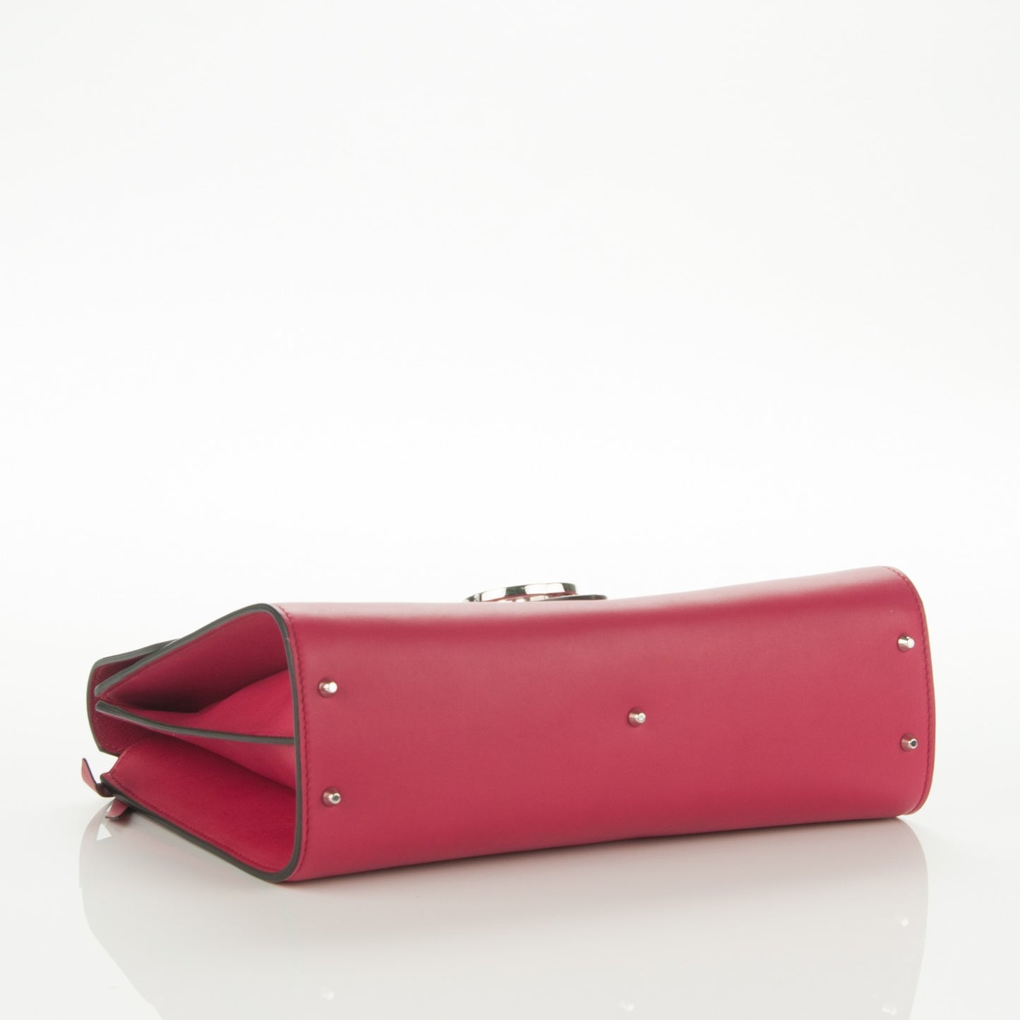 Moon Calfskin Medium Interlocking G Shoulder Bag Petunia