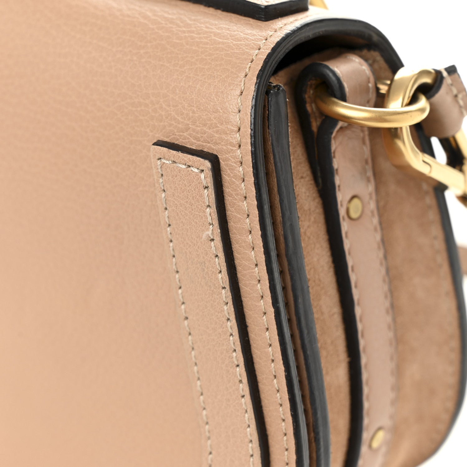 Chloe Calfskin Suede Small Nile Bracelet Bag Biscotti Beige 12 of 12