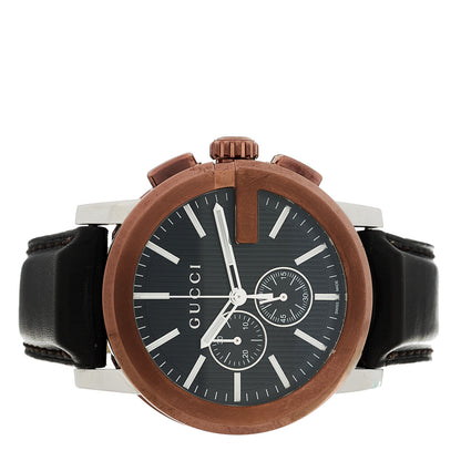 Gucci Stainless Steel Calfskin 44mm G-Chrono Quartz Watch Bronze 2 of 4