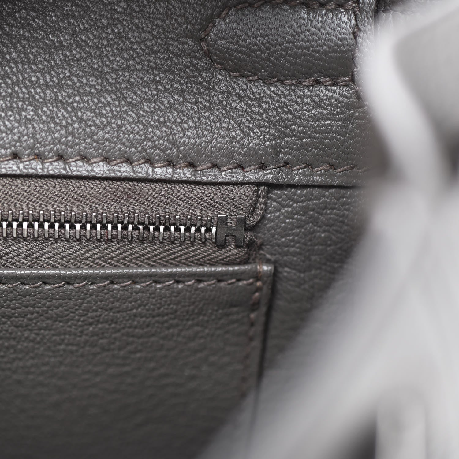 Hermes Togo Birkin 25 Etain 18 of 33