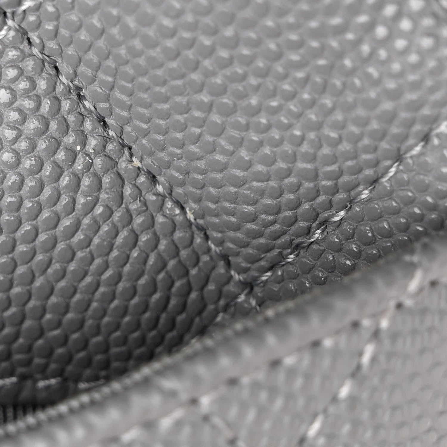 Chanel Caviar Quilted Classic iPhone Pouch Grey 8 of 10