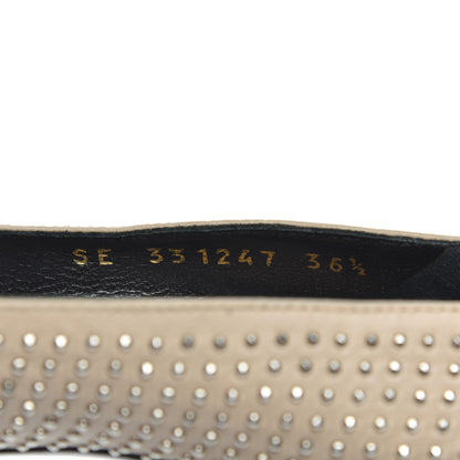 Saint Laurent Calfskin Micro Stud Paris 105 Pumps 36.5 Beige 8 of 14