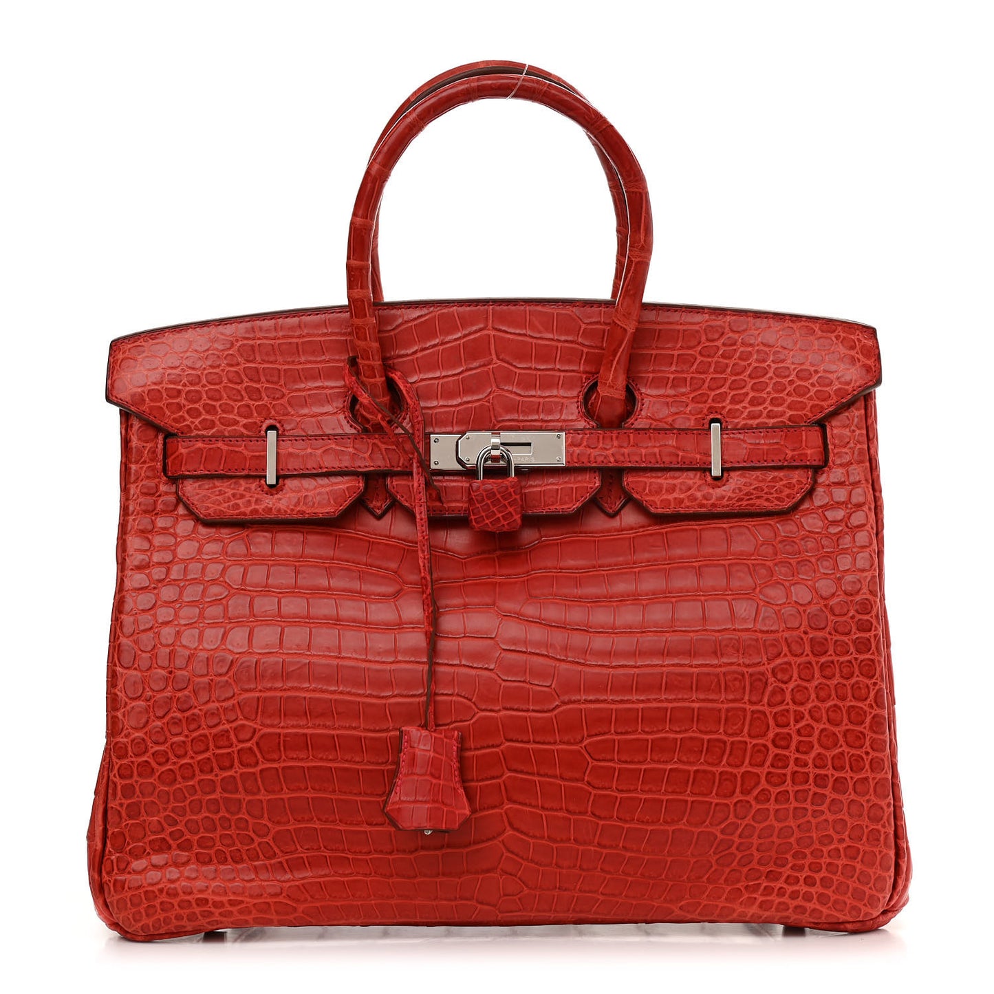 Matte Porosus Crocodile Birkin 35 Bougainvillea