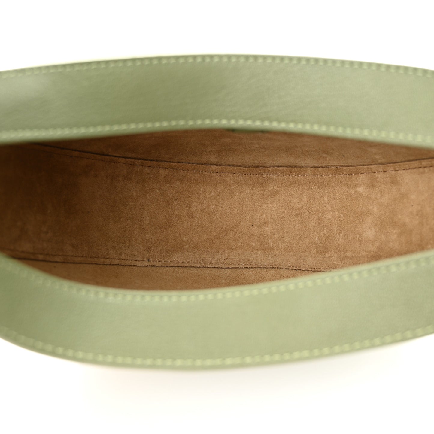 Satin Calfskin Jacquard Small Luna Bag Avocado Green