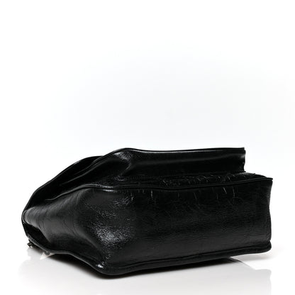 Saint Laurent Crinkled Calfskin Matelasse Monogram Medium Niki Chain Satchel Black 4 of 10