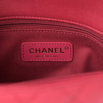 Chanel Caviar Quilted Mini Coco Handle Flap Fuchsia 6 of 8