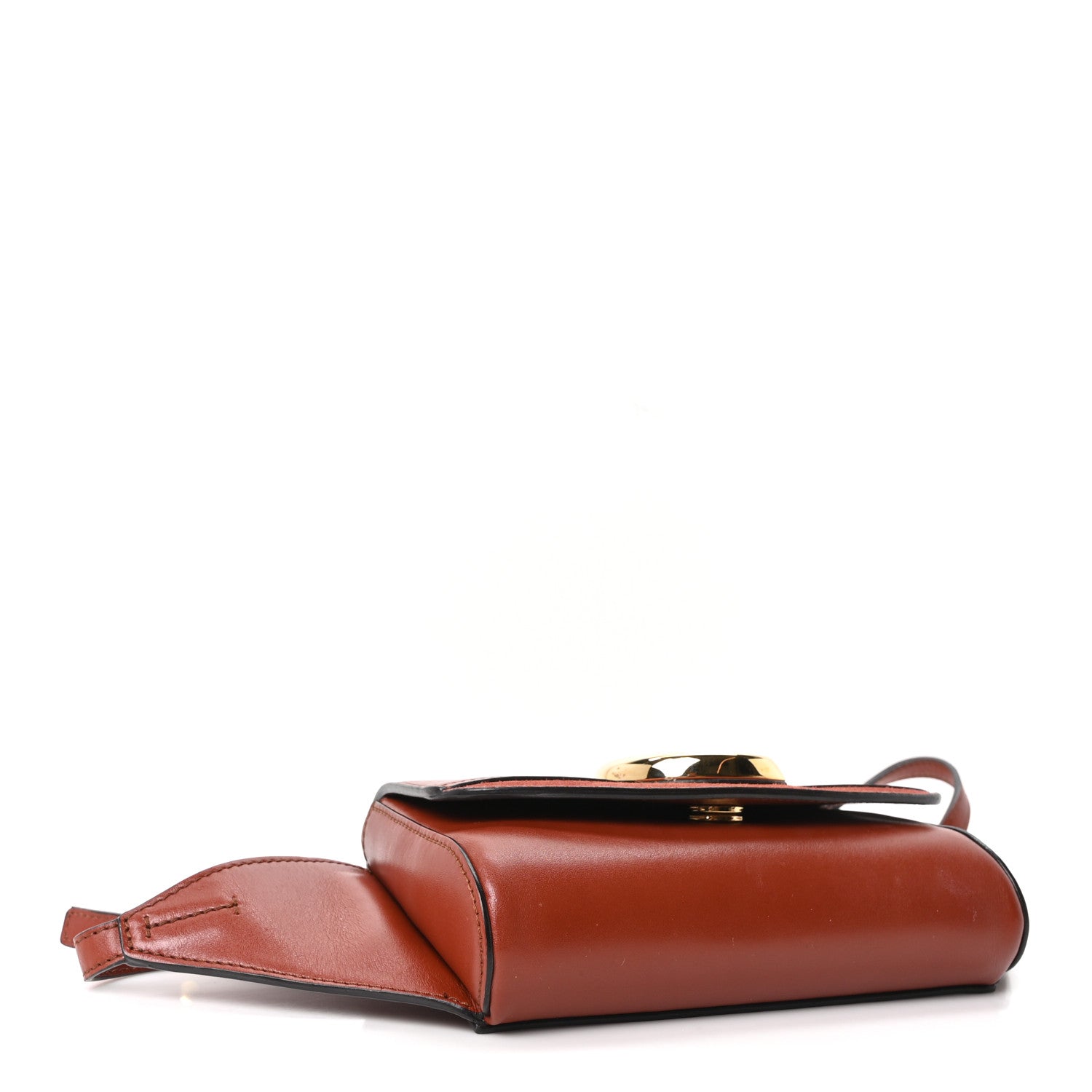 Chloe Calfskin Suede C Belt Bag Sepia Brown 4 of 10