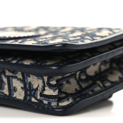 Christian Dior Oblique 30 Montaigne 2-In-1 Pouch Blue 9 of 10