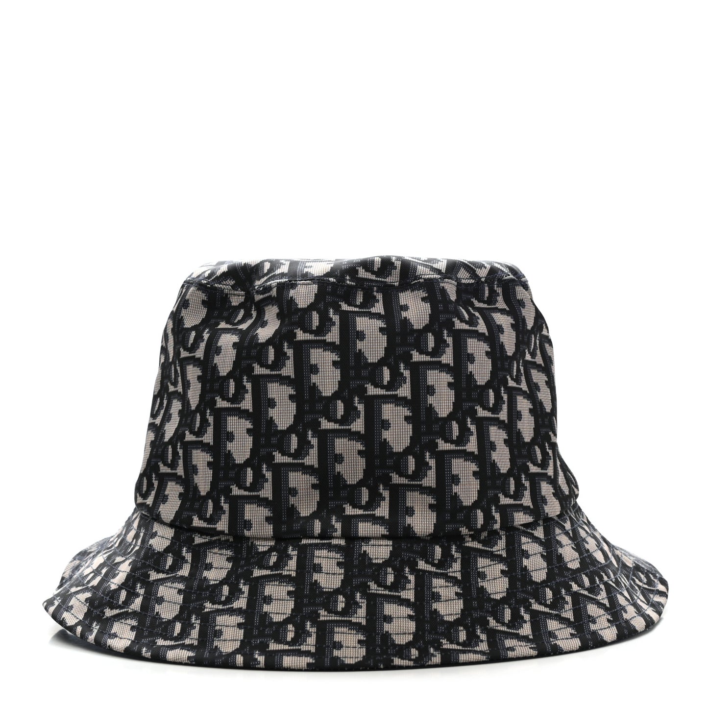 Polyester Cotton Oblique Teddy-D Brim Bucket Hat 57 Black