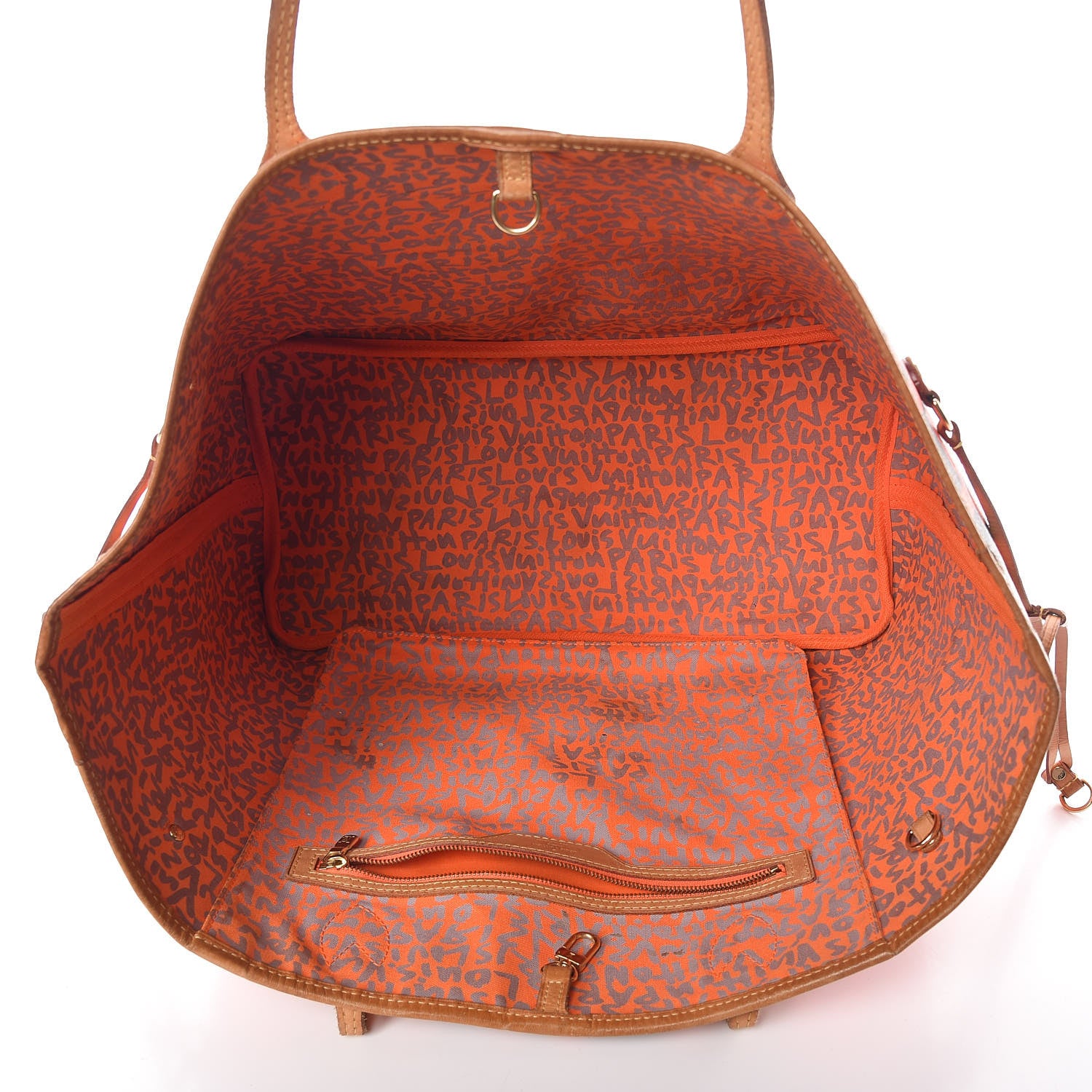 Louis Vuitton Monogram Graffiti Neverfull GM Orange 5 of 15