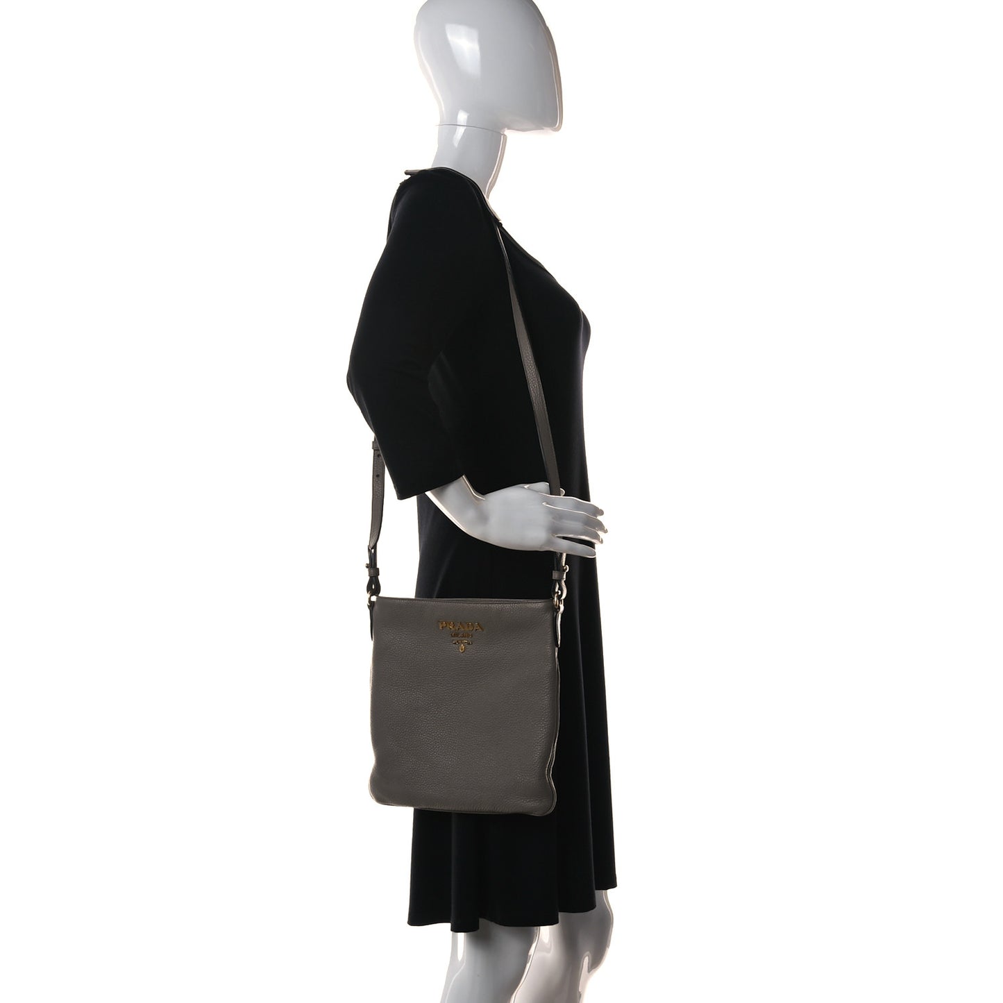 Vitello Daino Crossbody Bag Argilla