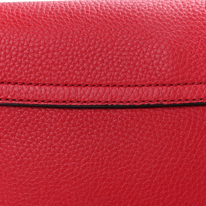 Gucci Pebbled Calfskin Medium Soho Flap Crossbody Tabasco Red 5 of 5