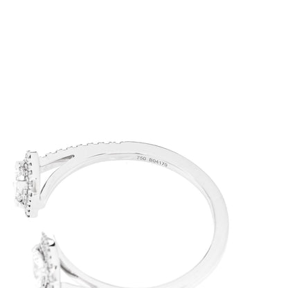 Messika 18K White Gold Diamond .15ct My Twin Moi & Toi Ring 52 6 4 of 5
