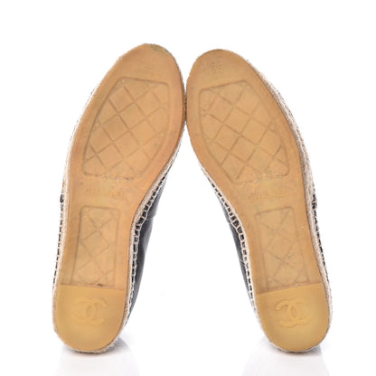 Chanel Lambskin CC Espadrilles 39 Black 7 of 13
