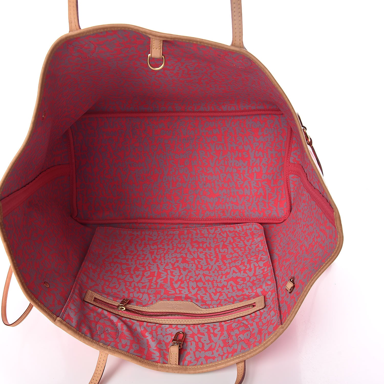Louis Vuitton Monogram Graffiti Neverfull GM Fuchsia 5 of 10