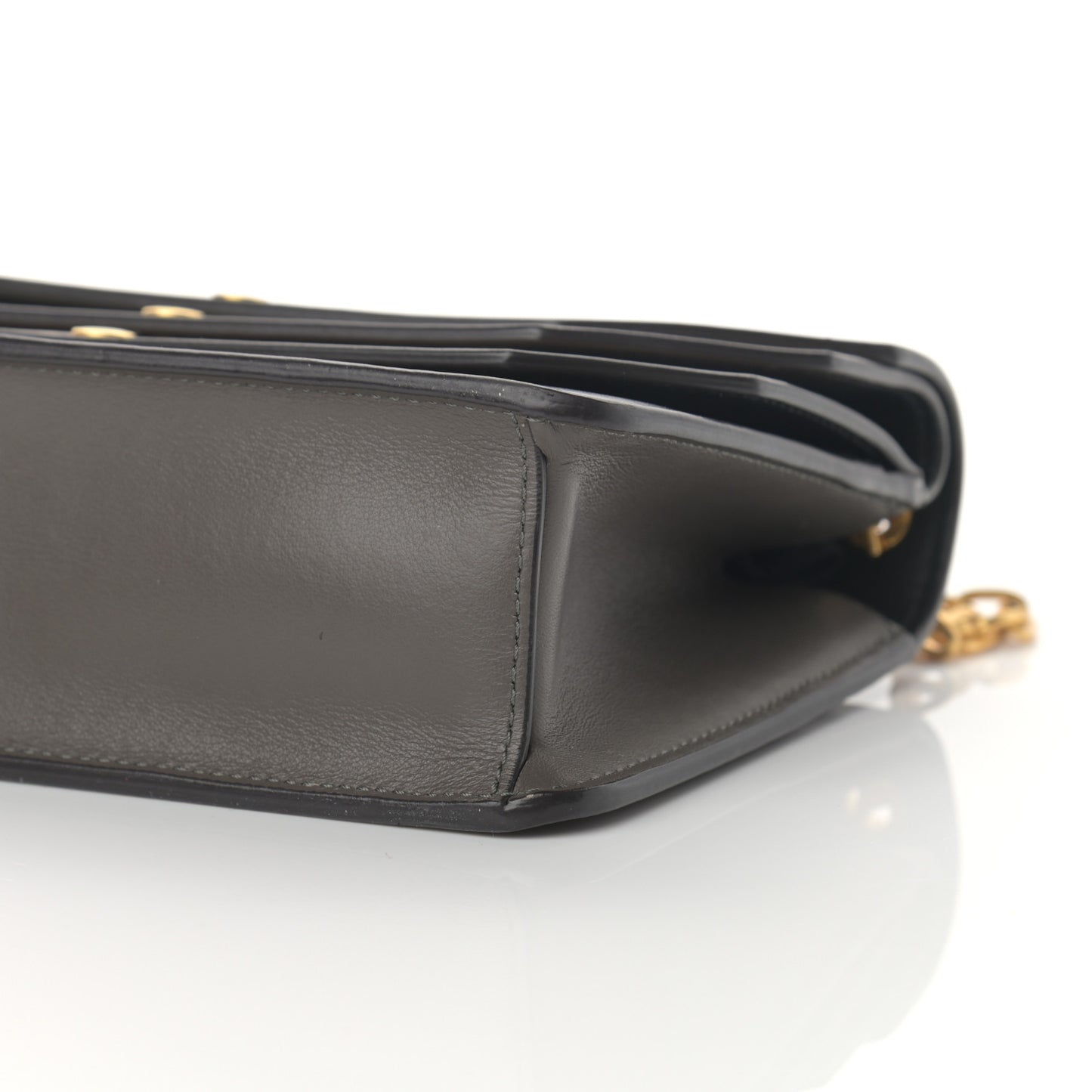 Smooth Calfskin Multiflap Chain Clutch Oxblood Multicolor