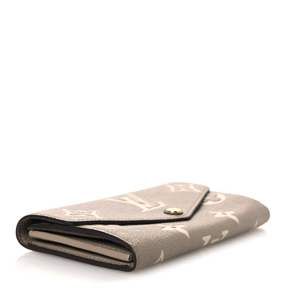 Louis Vuitton Empreinte Monogram Giant Sarah Wallet Tourterelle Creme 4 of 10