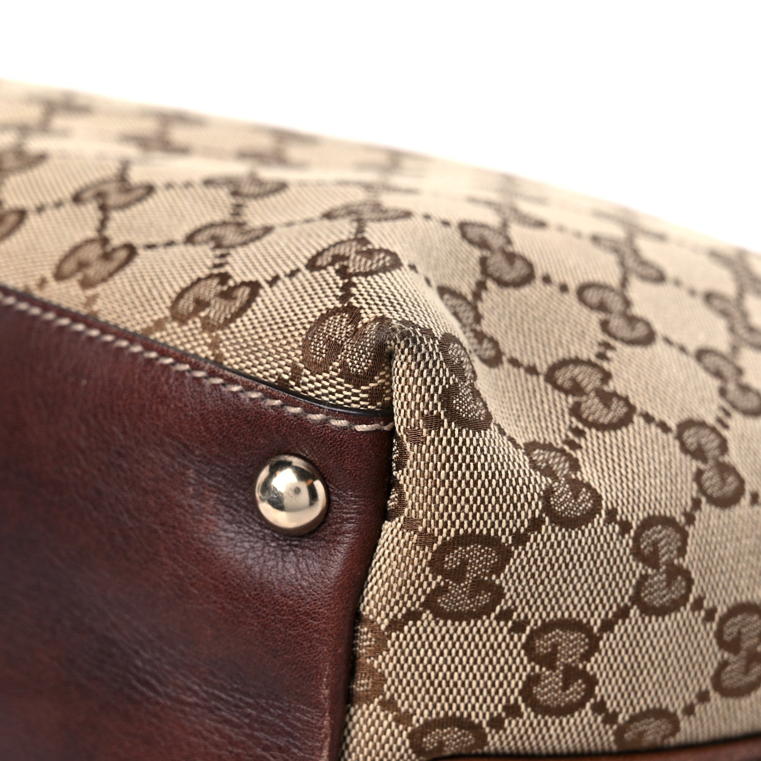 Gucci Monogram Medium New Britt Tote Brown 11 of 13