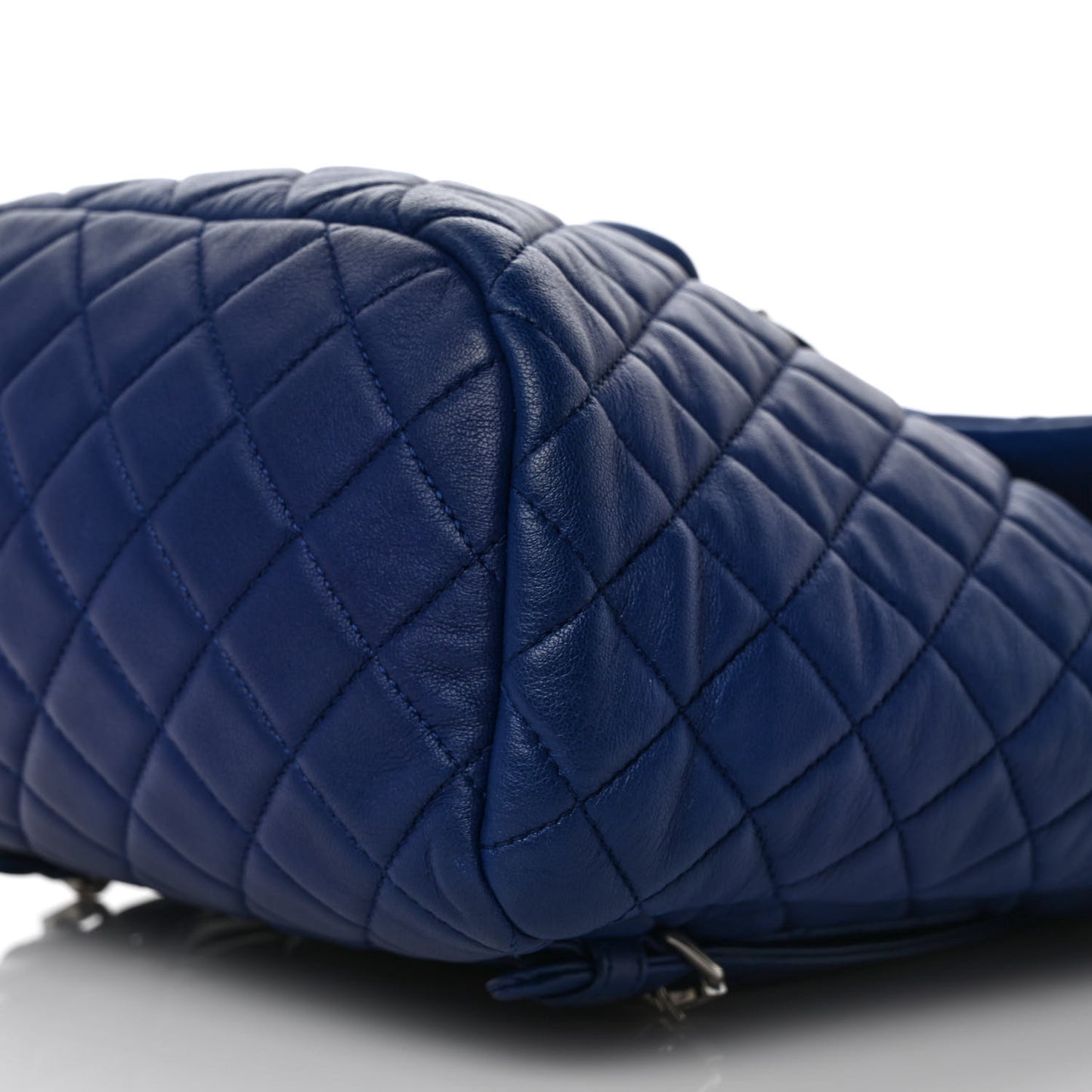 Lambskin Quilted Small Urban Spirit Backpack Blue