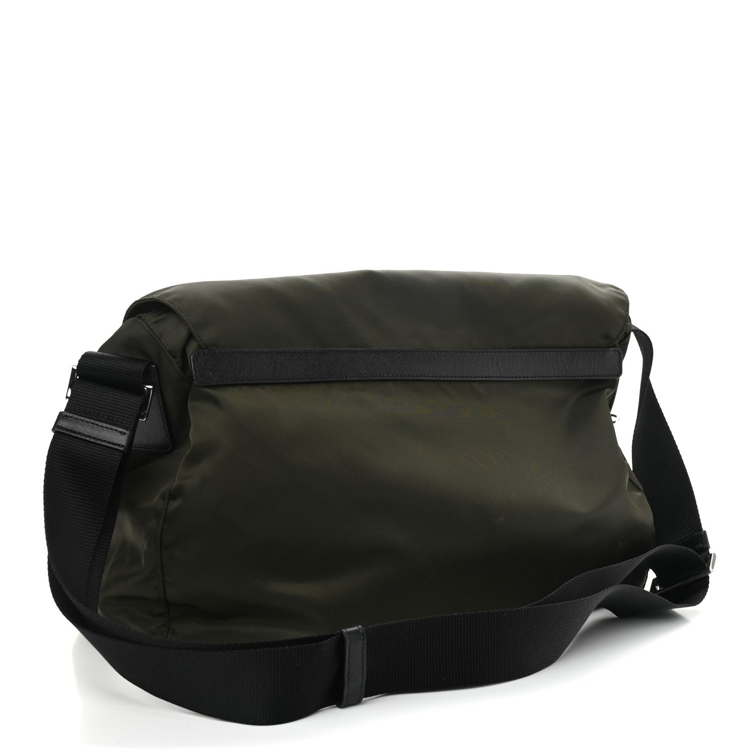 Prada Tessuto Nylon Saffiano Messenger Bag Mimetico 2 of 13