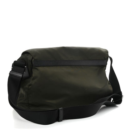 Prada Tessuto Nylon Saffiano Messenger Bag Mimetico 2 of 13