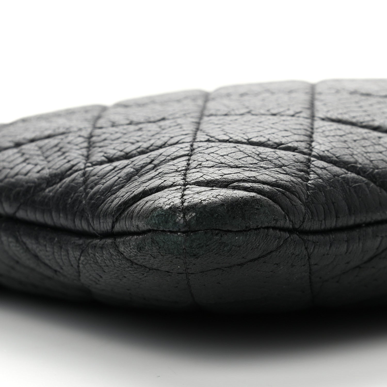 Chanel Woven Lambskin Quilted Medium Cosmetic Case Black 8 of 12