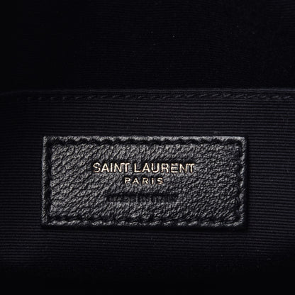 Saint Laurent Calfskin Matelasse Monogram Lou Camera Bag Black 6 of 9