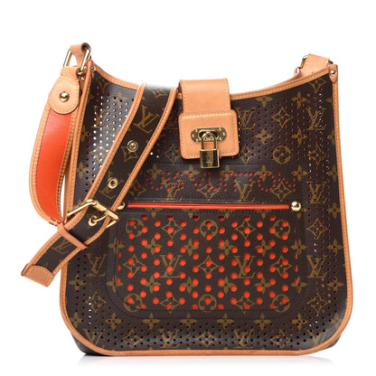 Louis Vuitton Monogram Perforated Musette Orange 1 of 12