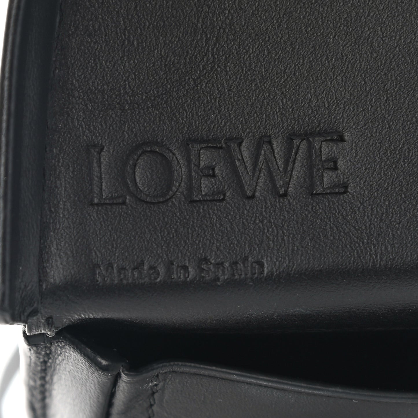 Soft Calfskin Mini Heel Pouch Black