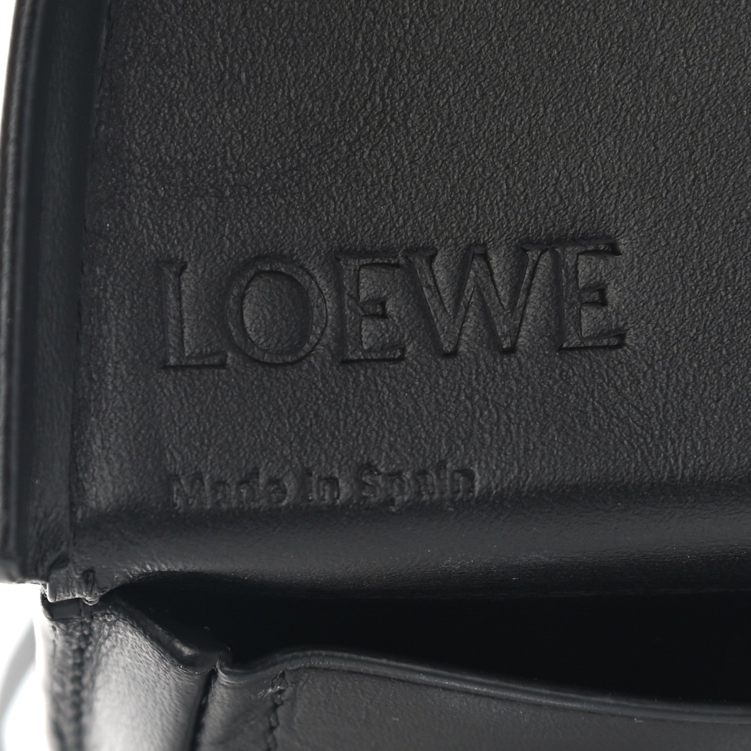 Loewe Soft Calfskin Mini Heel Pouch Black 7 of 12