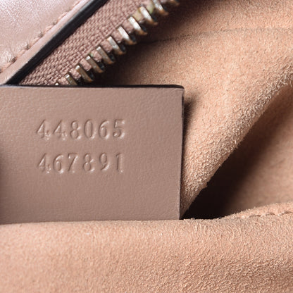 Gucci Calfskin Matelasse Mini GG Marmont Chain Shoulder Bag Nude 7 of 11