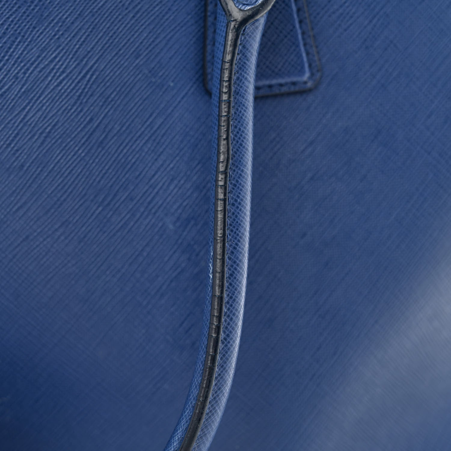 Prada Saffiano Lux Medium Double Zip Tote Bluette 16 of 23