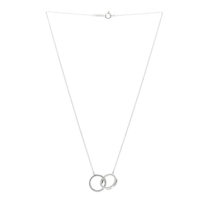 Tiffany Sterling Silver 1837 Interlocking Circles Pendant Necklace 3 of 4