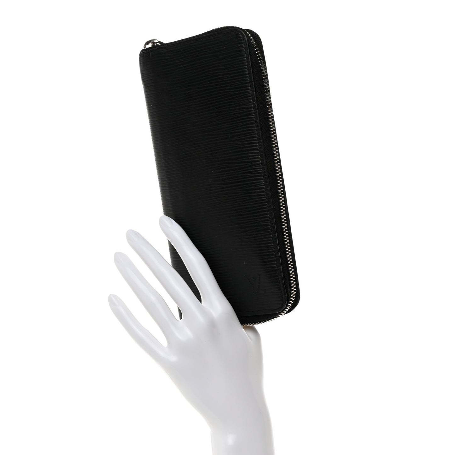 Epi Zippy Vertical Wallet Black