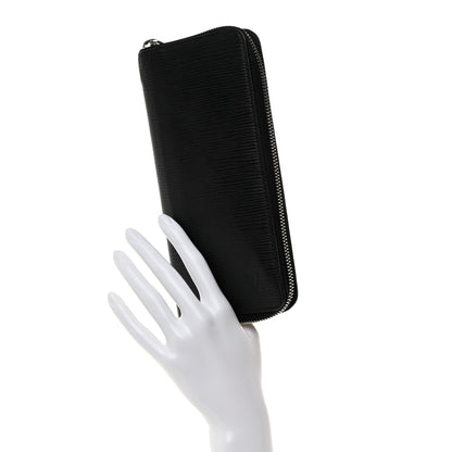 Louis Vuitton Epi Zippy Vertical Wallet Black 2 of 7