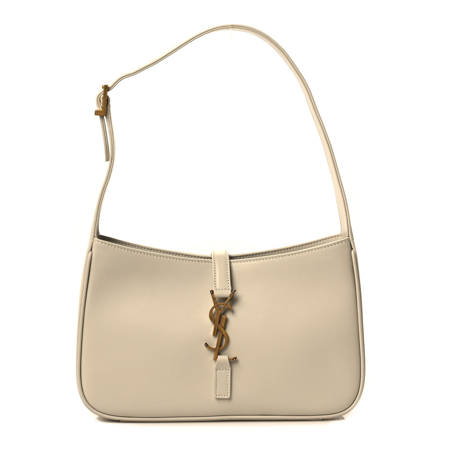 Saint Laurent Smooth Calfskin Le 5 A 7 Hobo Blanc Vintage 1 of 8