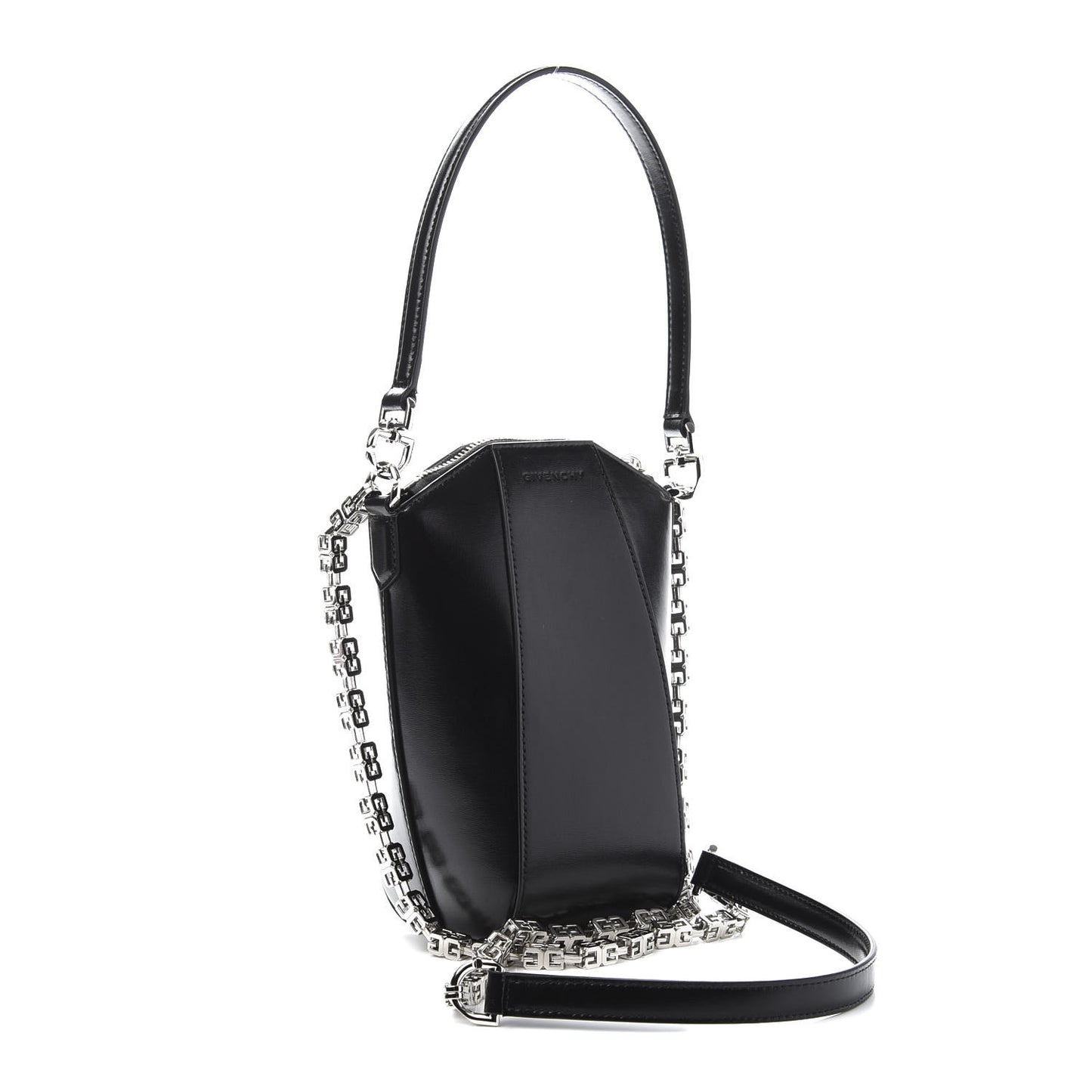 Calfskin Mini Vertical Antigona Black