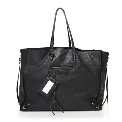 Balenciaga Veau Papier A4 Zip Around Tote Gris Fossile 1 of 15
