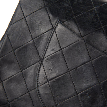 Chanel Lambskin Quilted Medium Double Flap Black 9 of 17