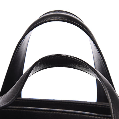 Chanel Lambskin Quilted Large Easy Carry Shopping Tote Black 15 of 21