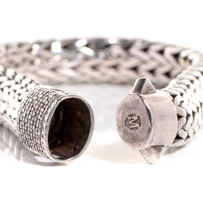 John Hardy Sterling Silver Diamond 11mm Classic Chain Bracelet 5 of 6