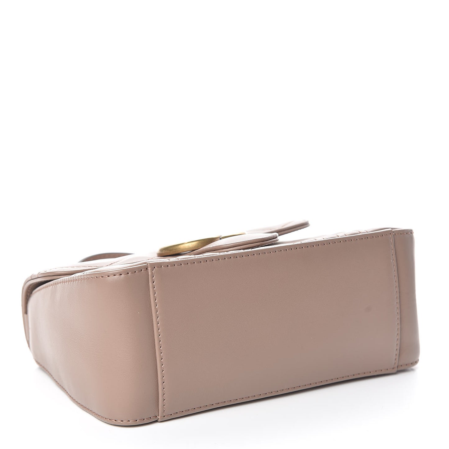 Calfskin Matelasse Mini GG Marmont Top Handle Shoulder Bag Porcelain Rose