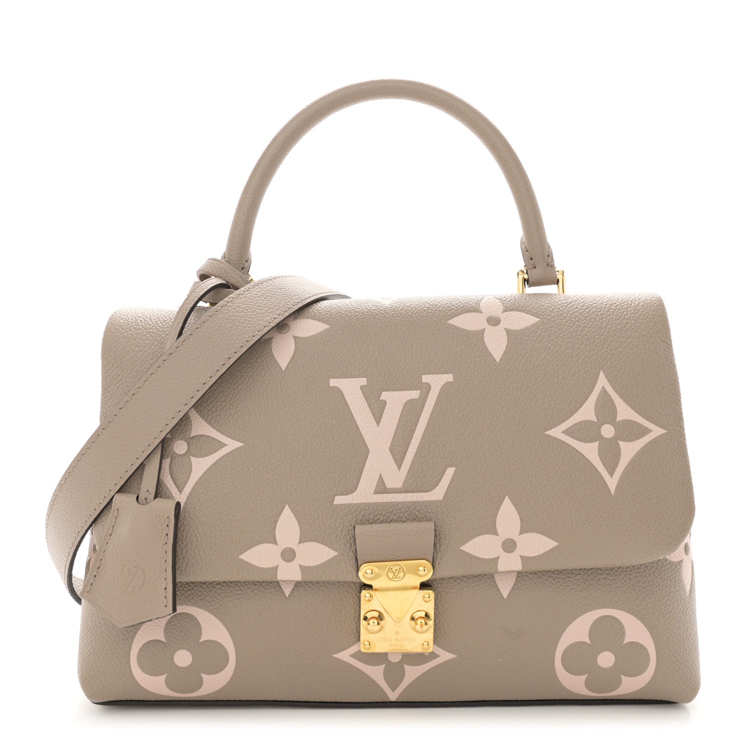 Louis Vuitton Empreinte Monogram Giant Madeleine MM Dove Grey Beige 1 of 9