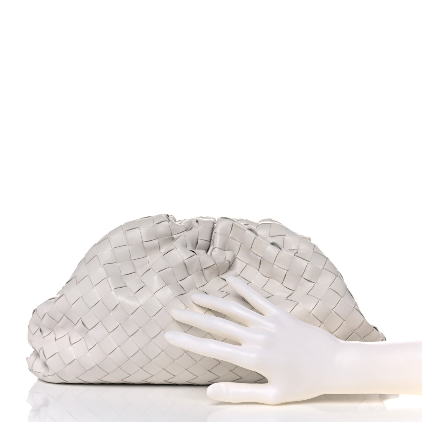 Nappa Maxi Intreccio The Pouch Oversized Clutch Plaster