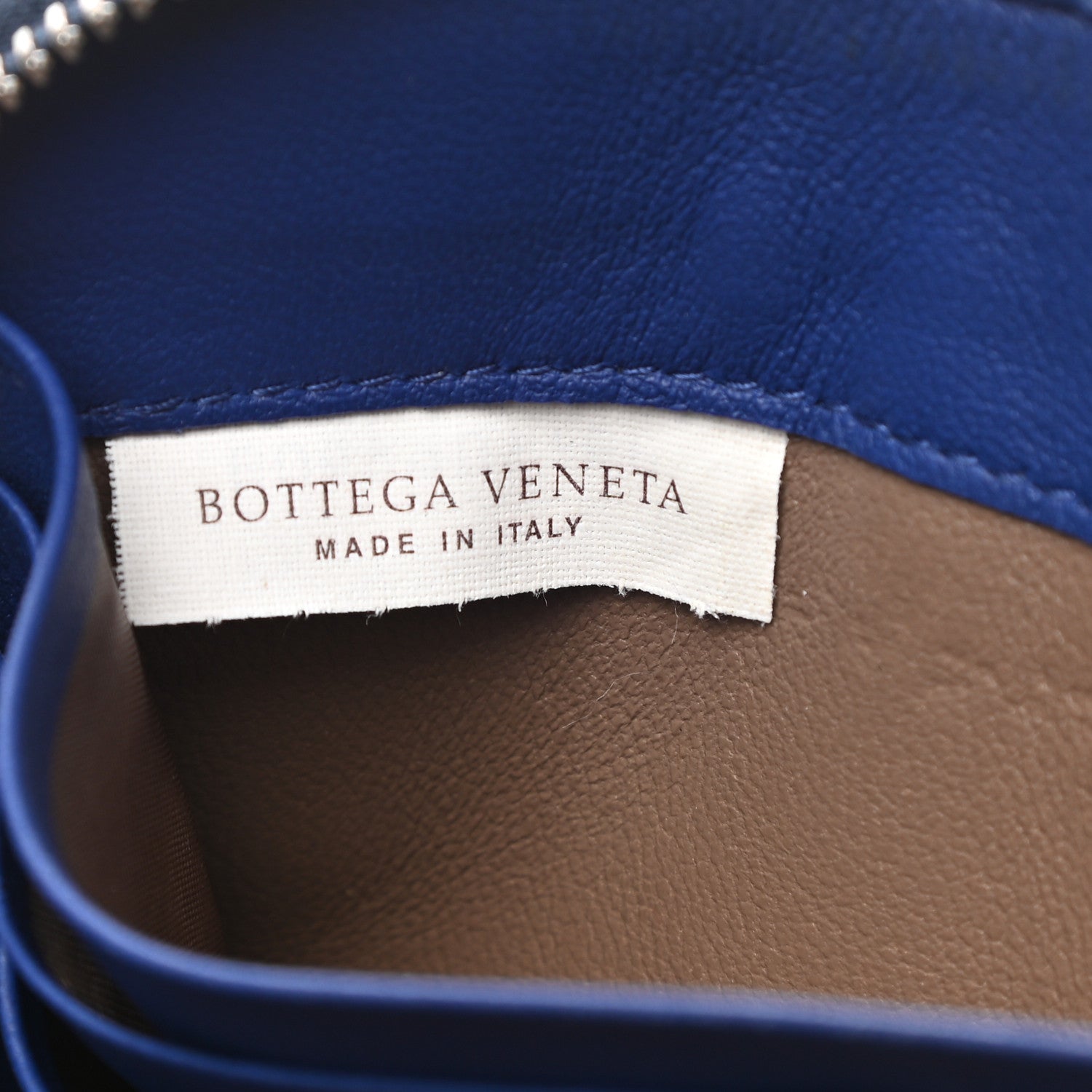 Bottega Veneta Nappa Intrecciato Zip Around Wallet Denim 6 of 7