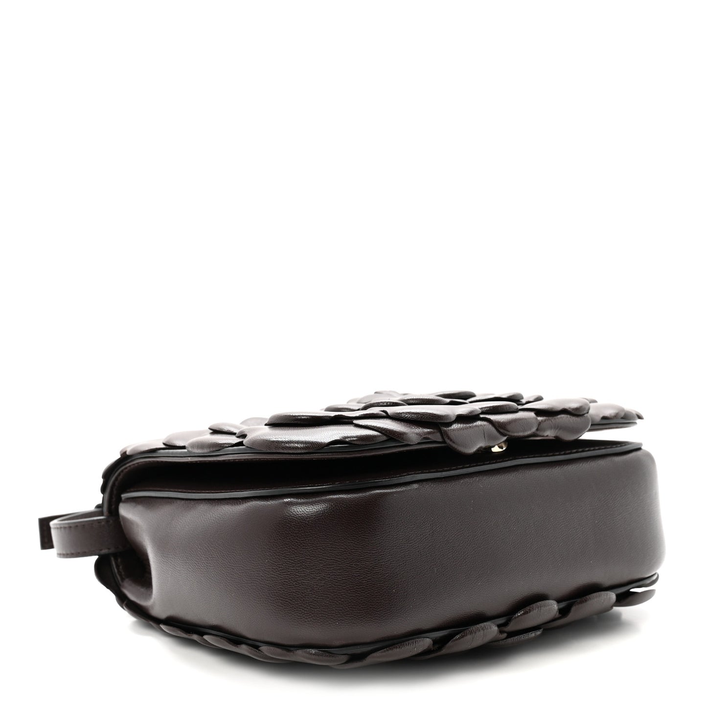Nappa Atelier 03 Rose Edition Small Flap Crossbody Bag Dark Brown