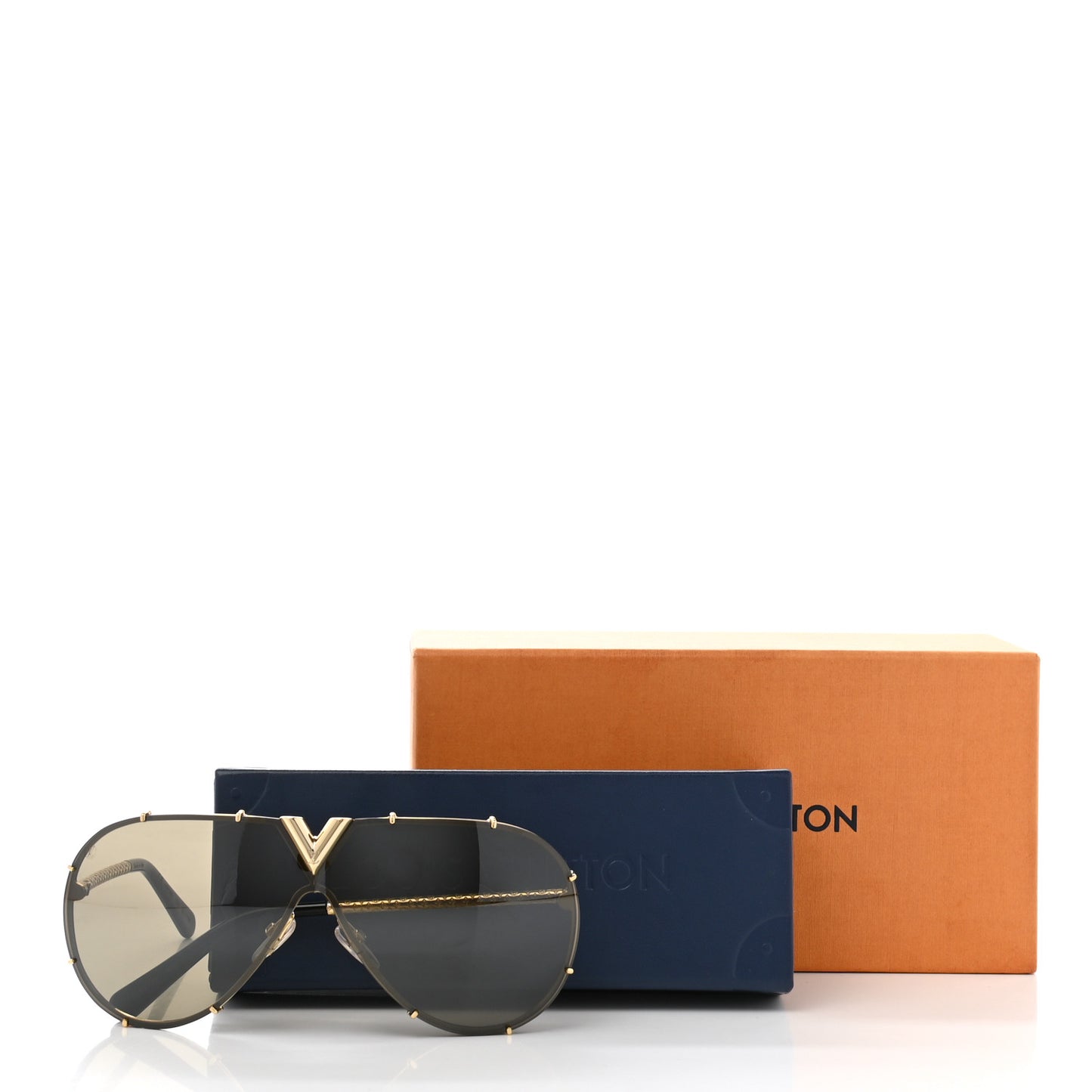 Metal LV Drive Sunglasses Z0897W Black Gold
