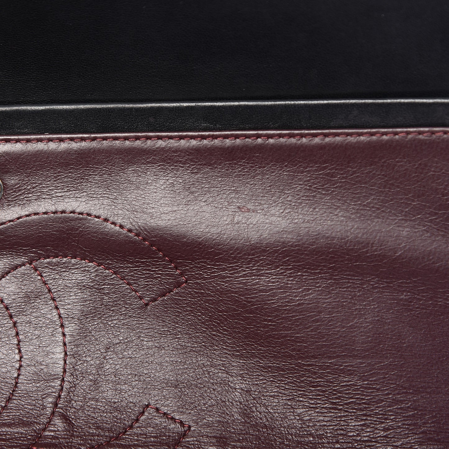 Lambskin Quilted Maxi Double Flap Black